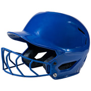 HXE Starter Softball Helmet w/ Facemask - Royal, Medium