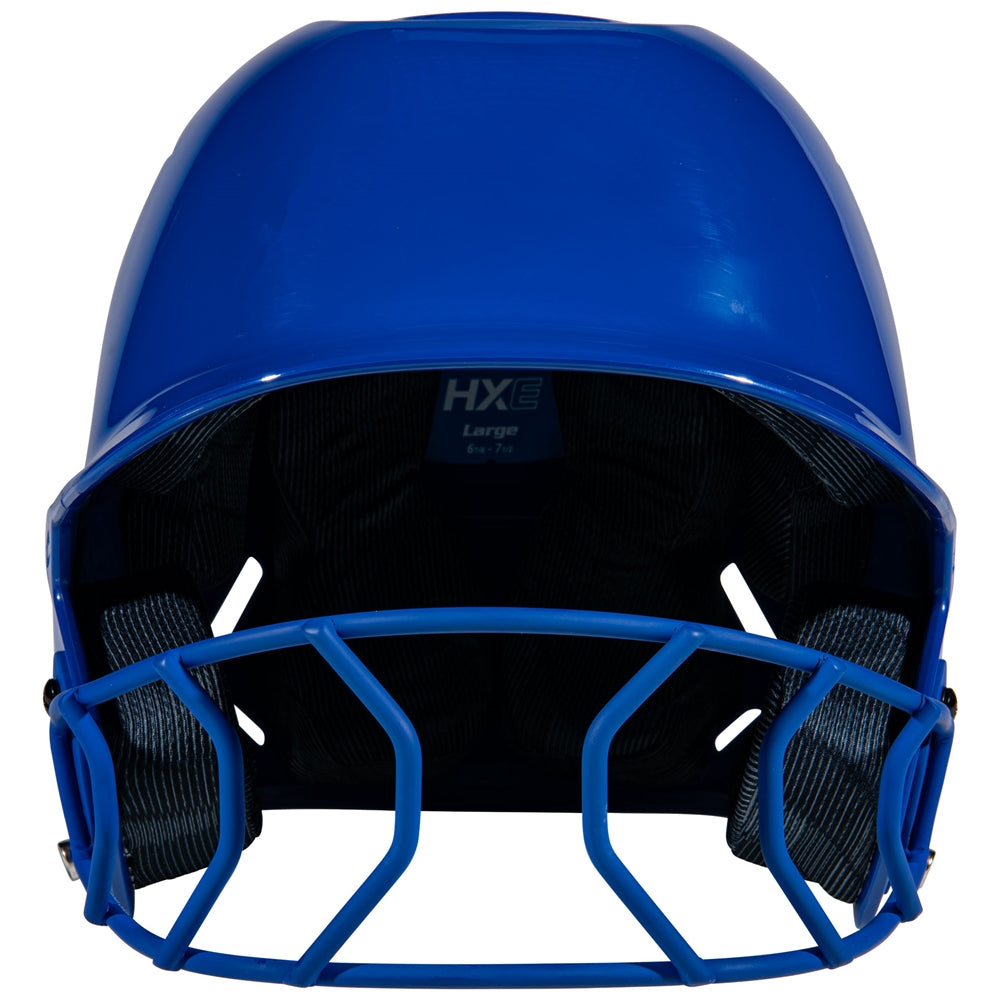 HXE Starter Softball Helmet w/ Facemask - Royal, Medium