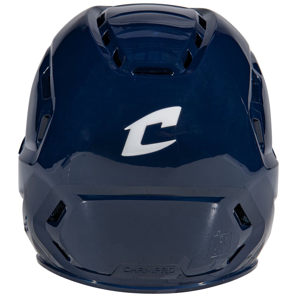 HXE Starter Softball Helmet w/ Facemask - Navy, Medium