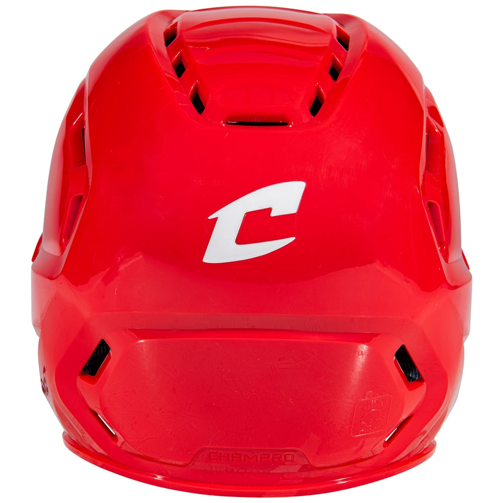 HXE Starter Softball Helmet w/ Facemask - Scarlet, Large