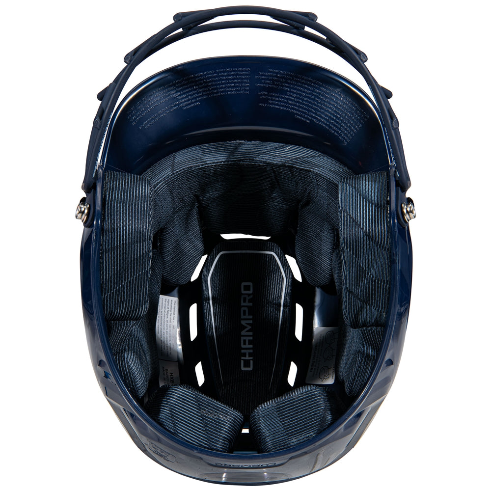 HXE Starter Softball Helmet w/ Facemask - Navy, Medium
