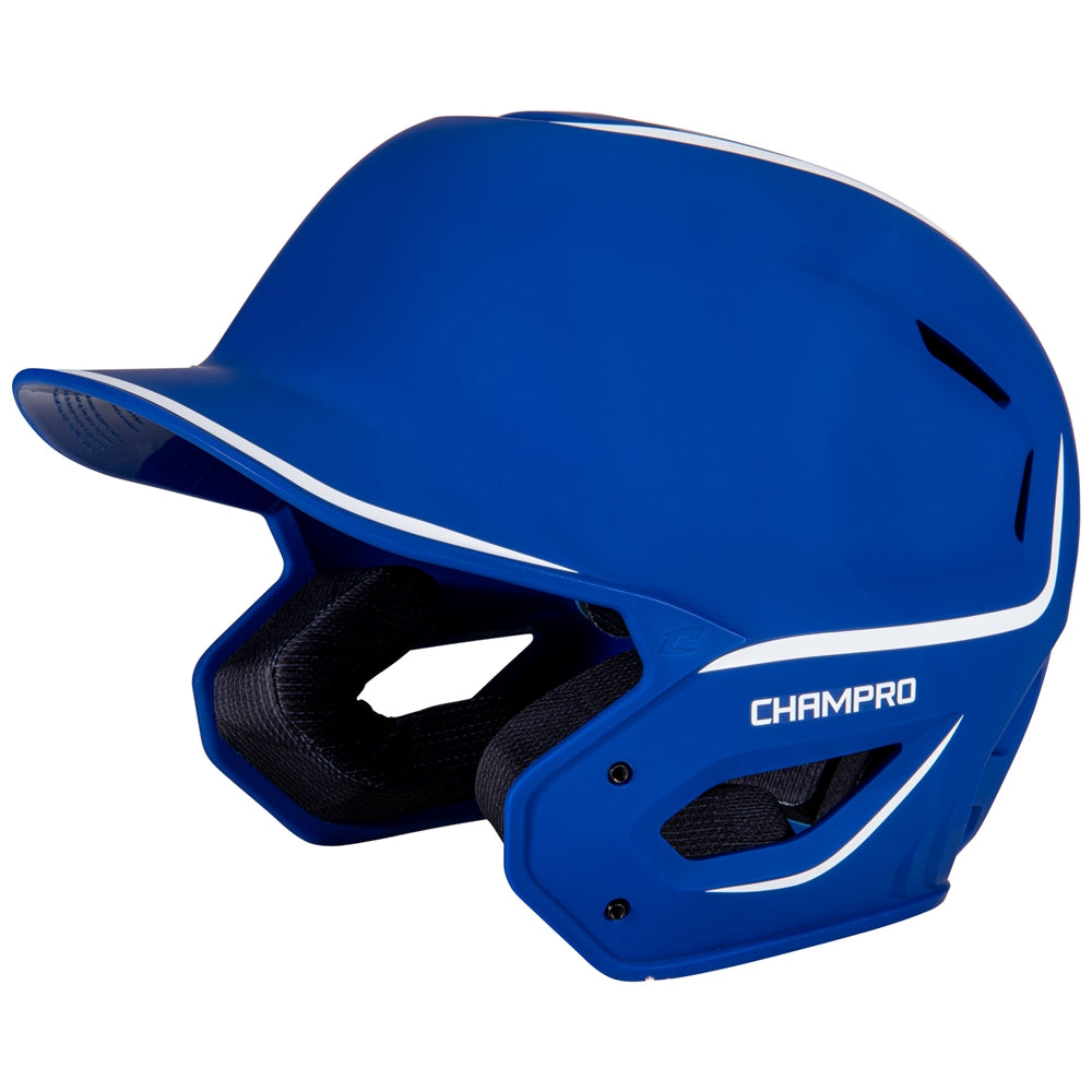HXE Two-Tone Matte Baseball Helmet - Royal, Large