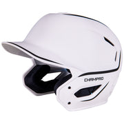 HXE Two-Tone Matte Baseball Helmet - White, Medium