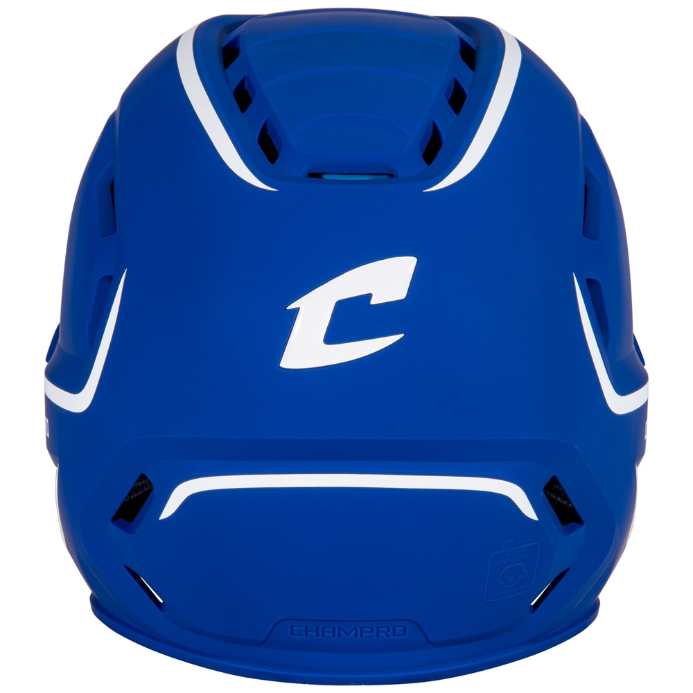 HXE Two-Tone Matte Baseball Helmet - Royal, Medium