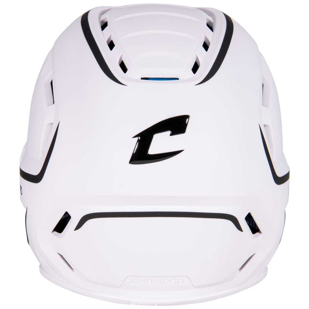 HXE Two-Tone Matte Baseball Helmet - White, Large