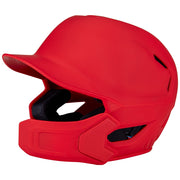HXE Matte Baseball Helmet w/ Jaw Guard - Scarlet, Medium