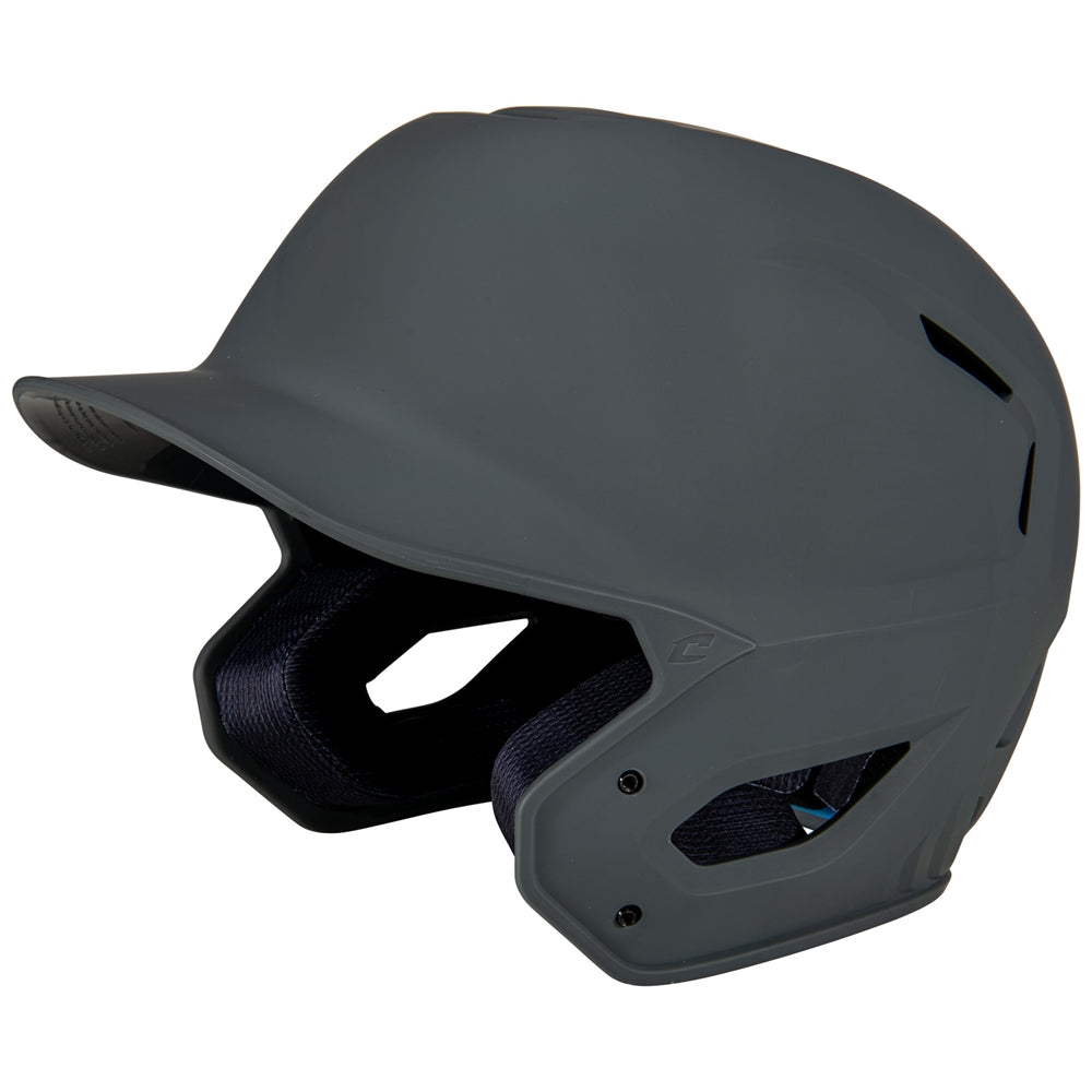 HXE Matte Baseball Helmet - Graphite, Small