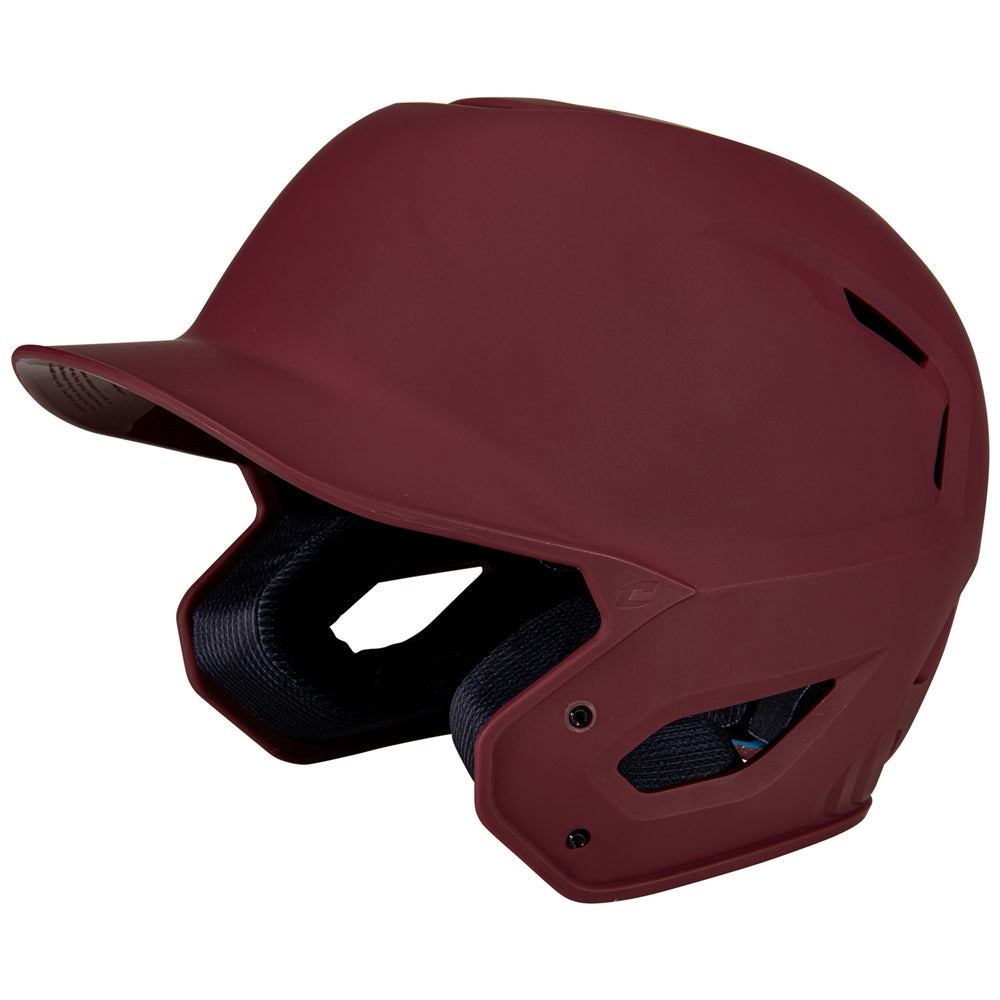 HXE Matte Baseball Helmet - Maroon, Medium