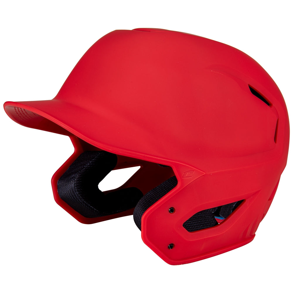 HXE Matte Baseball Helmet - Scarlet, Small