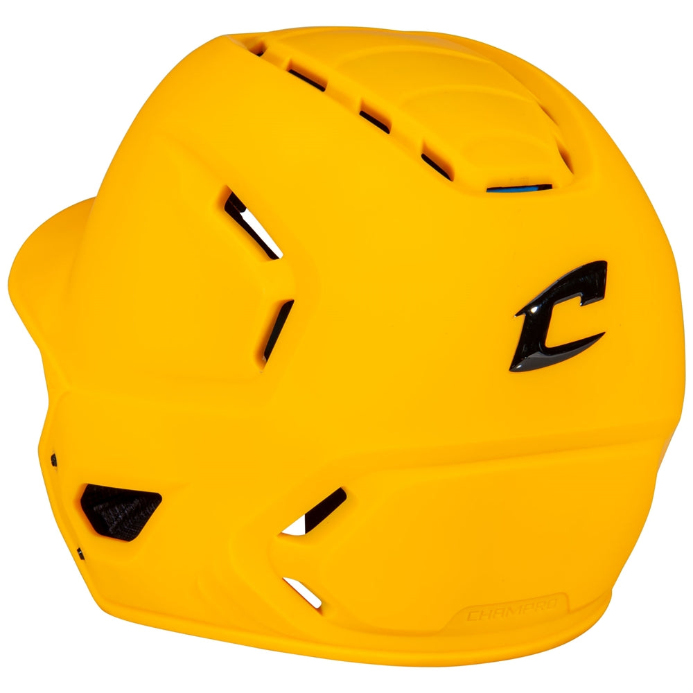 HXE Matte Baseball Helmet - Gold, Medium