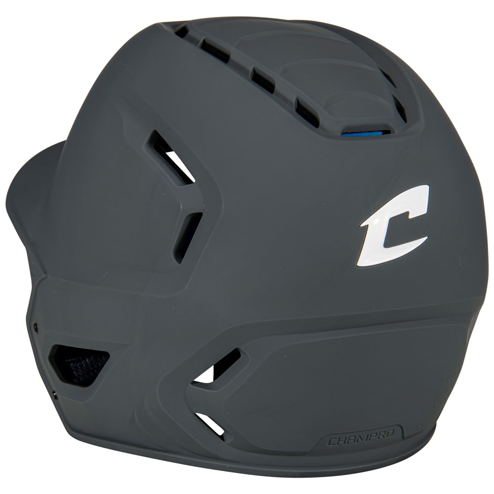 HXE Matte Baseball Helmet - Graphite, Extra-Large