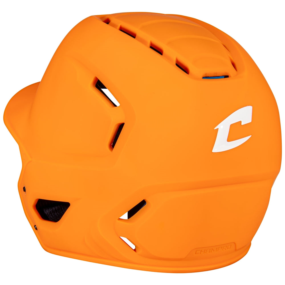 HXE Matte Baseball Helmet - Knoxville Orange, Medium