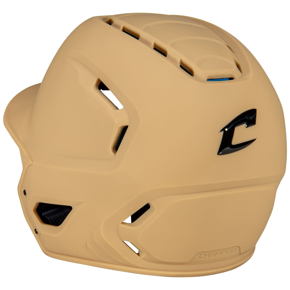HXE Matte Baseball Helmet - Vegas Gold, Medium