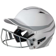 HX Rise Legend Batting Helmet w/ Facemask - Silver, Junior