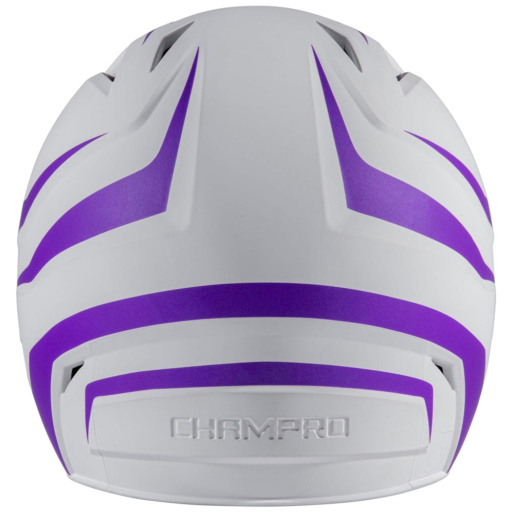 HX Rise Legend Batting Helmet w/ Facemask - Purple, Senior