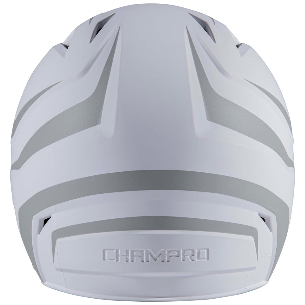 HX Rise Legend Batting Helmet w/ Facemask - Silver, Junior