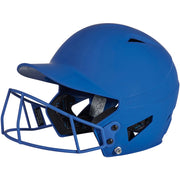 HX Matte Softball Helmet w/Facemask - Royal, Senior