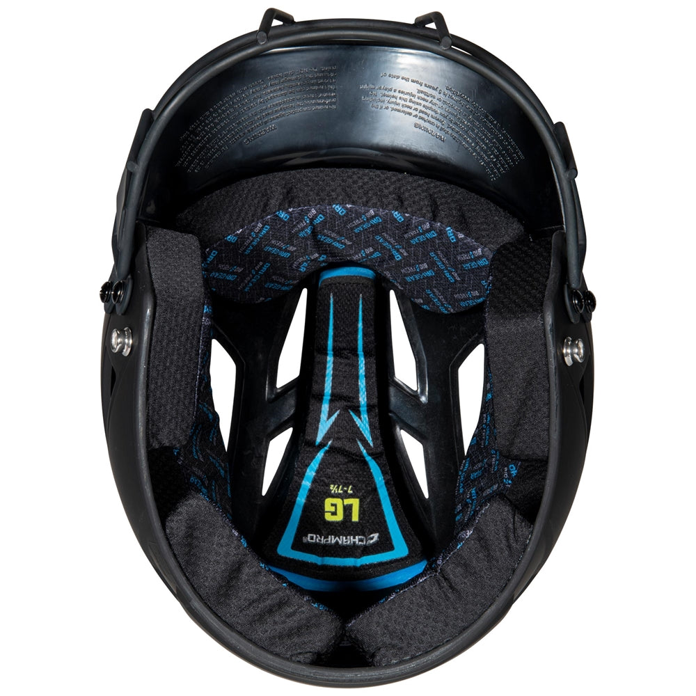 HX Matte Softball Helmet w/Facemask - Black, Junior