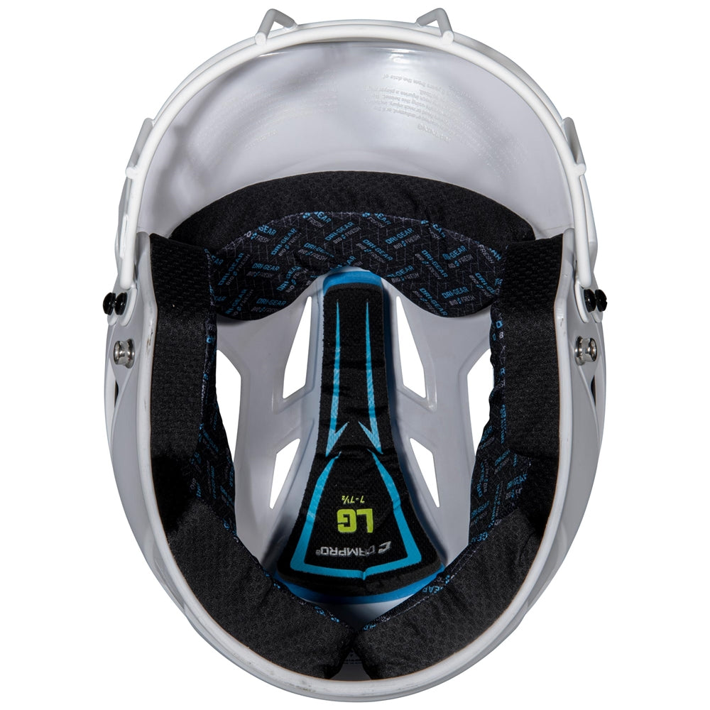 HX Matte Softball Helmet w/Facemask - White, Senior