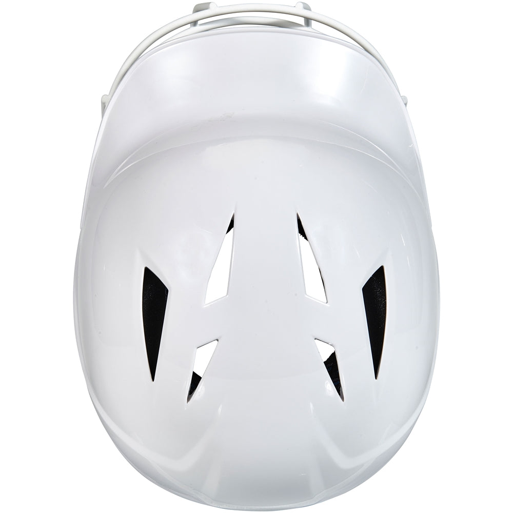 Uncoated HX Softball Helmet w/ Mask - White, Senior