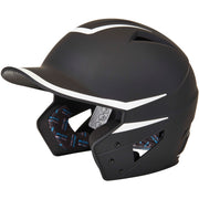 HX Legend Matte Baseball Helmet - Black White, Senior