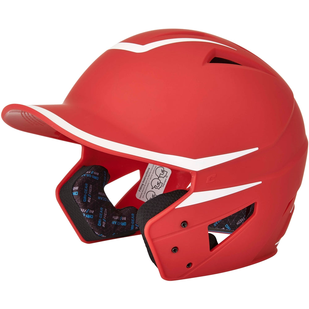 HX Legend Matte Baseball Helmet - Scarlet White, Junior