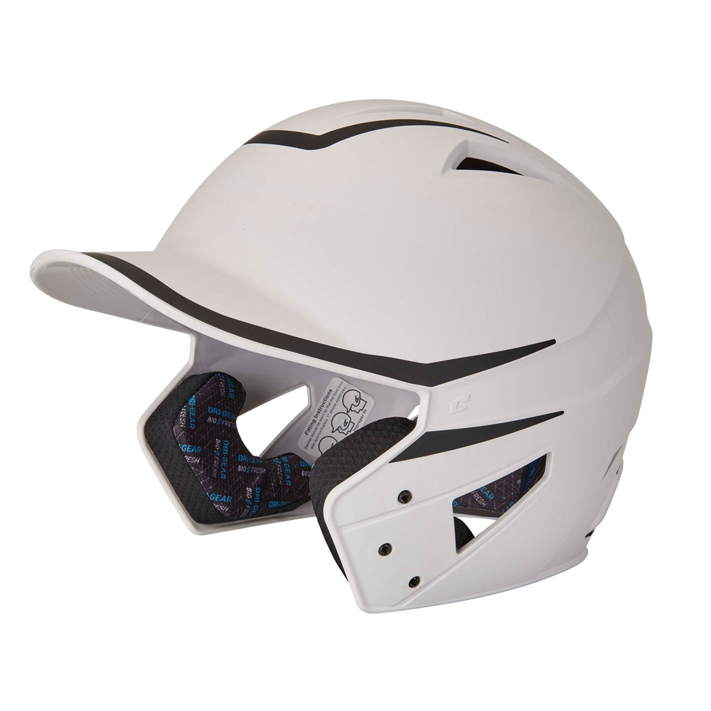HX Legend Matte Baseball Helmet - Black White, Junior