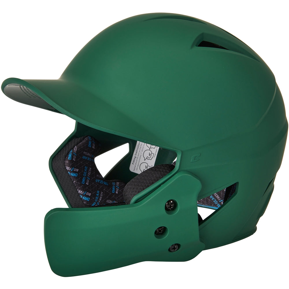 HX Gamer Plus Baseball Helmet w/ Flap - Forest Green, Senior