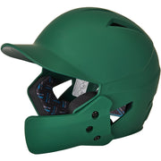 HX Gamer Plus Baseball Helmet w/ Flap - Forest Green, Senior