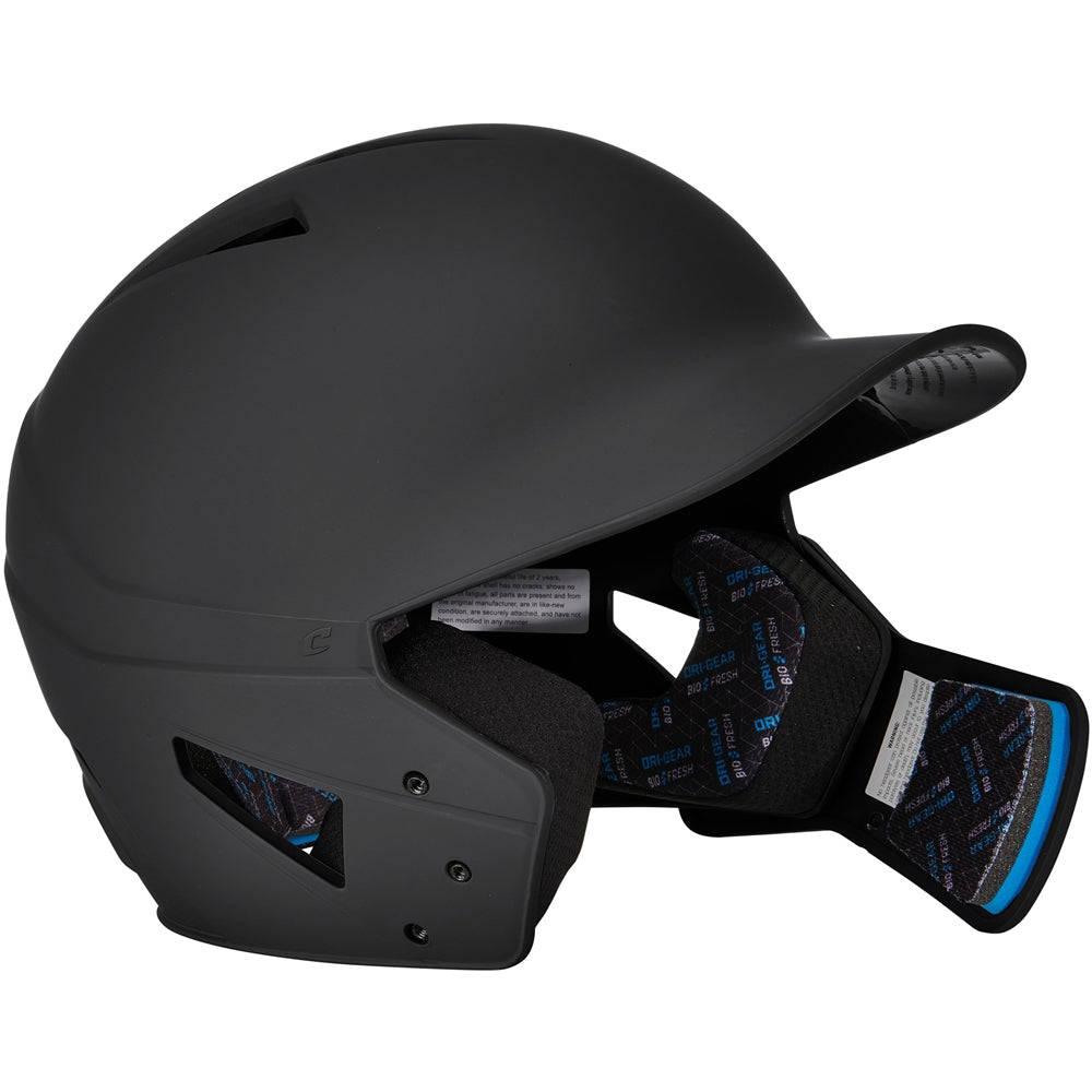 HX Gamer Plus Bsbll Helmet w/Flap - Black, Junior