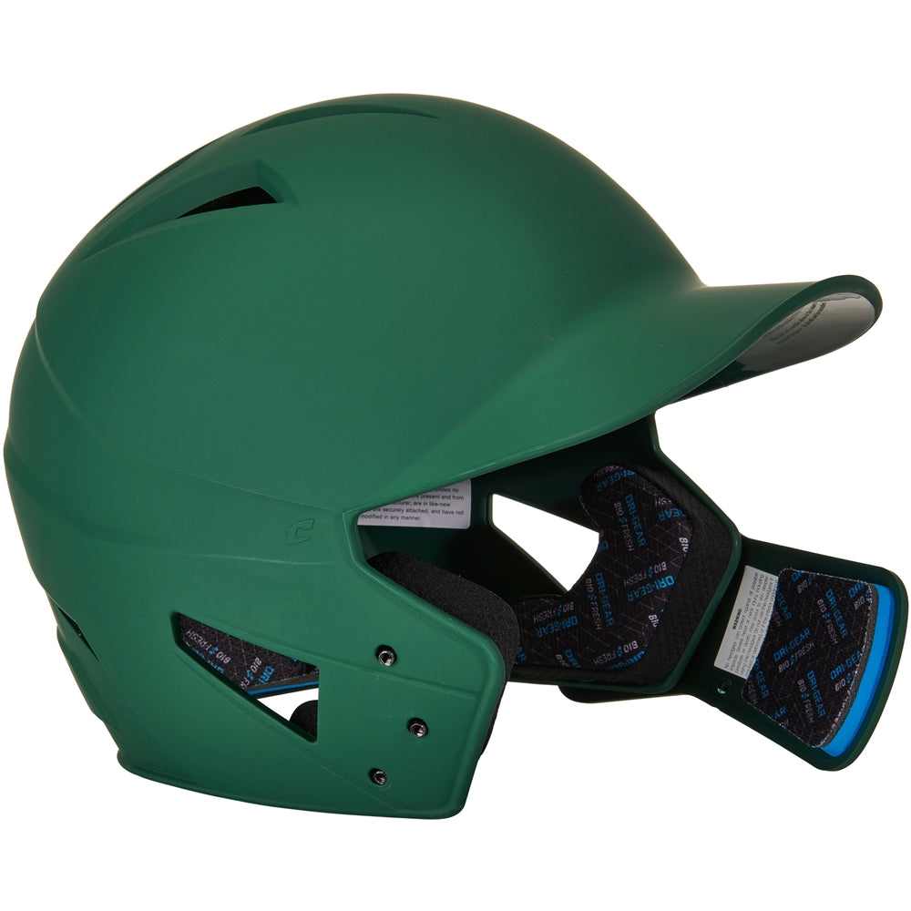 HX Gamer Plus Baseball Helmet w/ Flap - Forest Green, Senior