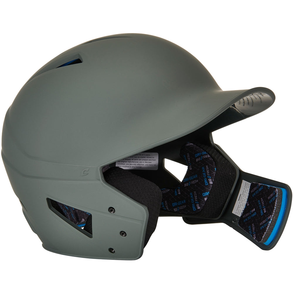 HX Gamer Plus Baseball Helmet w/ Flap - Graphite, Senior