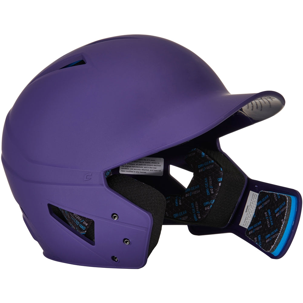 HX Gamer Plus Baseball Helmet w/ Flap - Purple, Senior