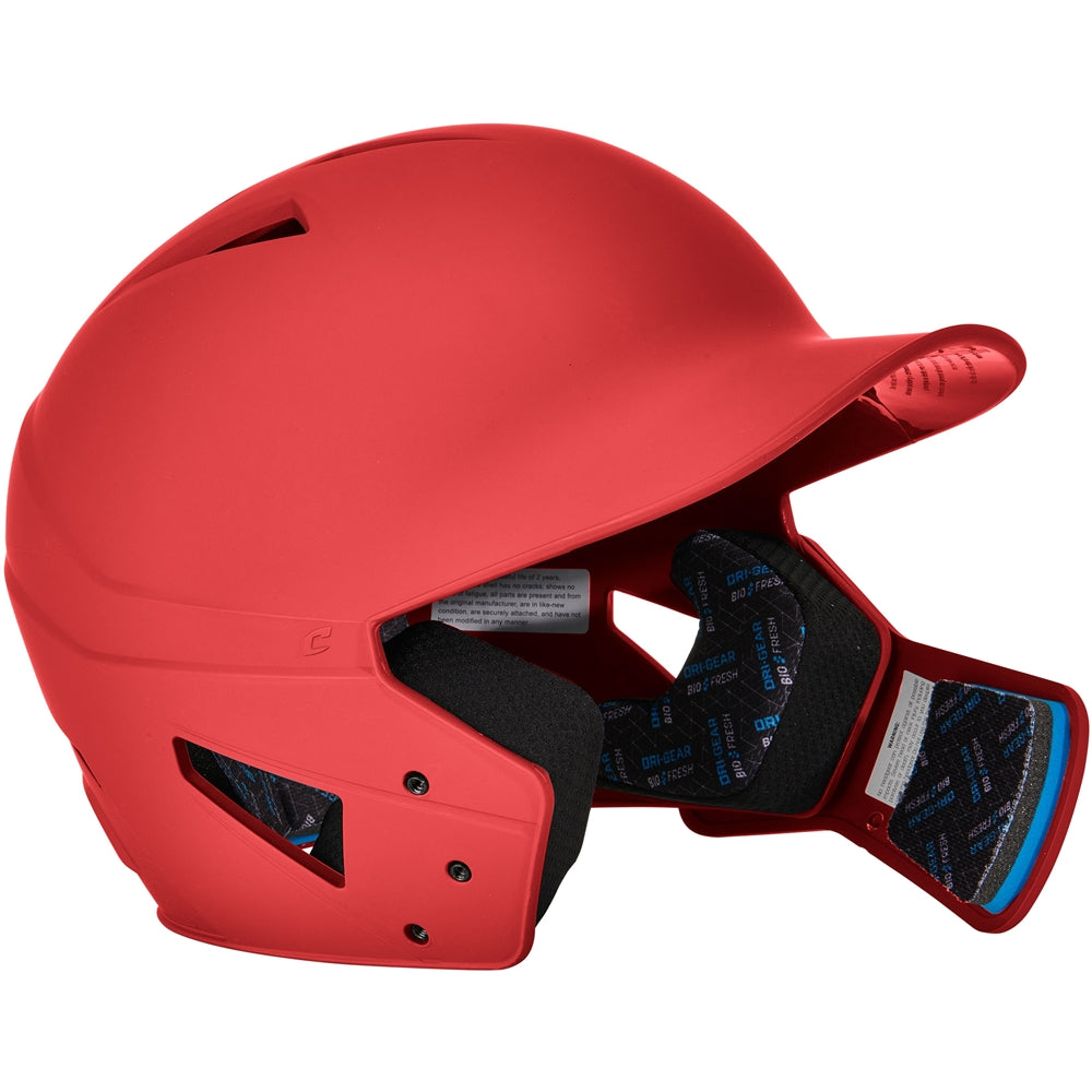HX Gamer Plus Bsbll Helmet w/Flap - Scarlet, Senior