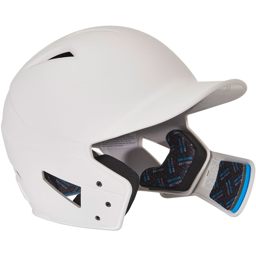 HX Gamer Plus Bsbll Helmet w/Flap - White, Junior