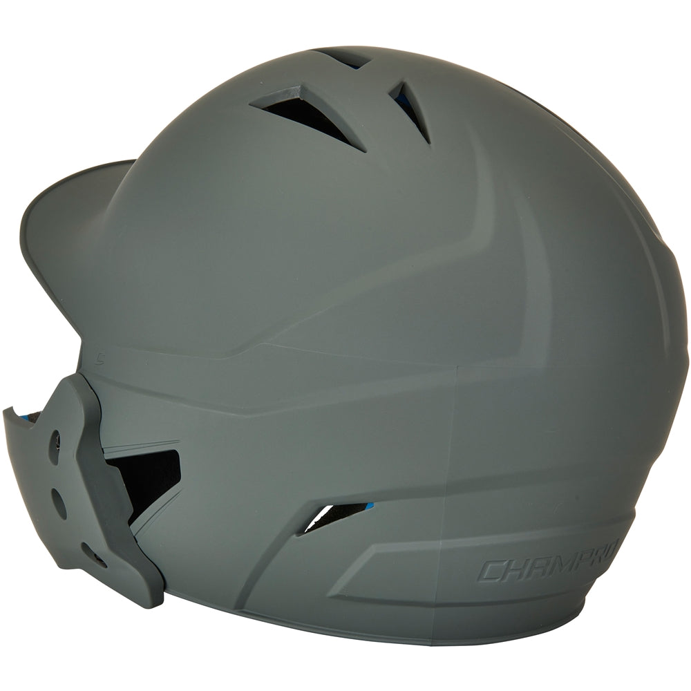 HX Gamer Plus Baseball Helmet w/ Flap - Graphite, Junior