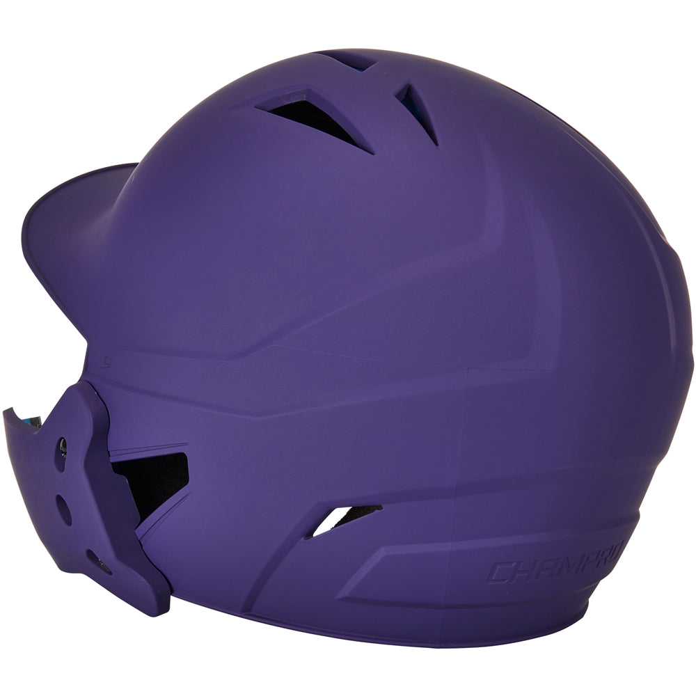 HX Gamer Plus Baseball Helmet w/ Flap - Purple, Senior