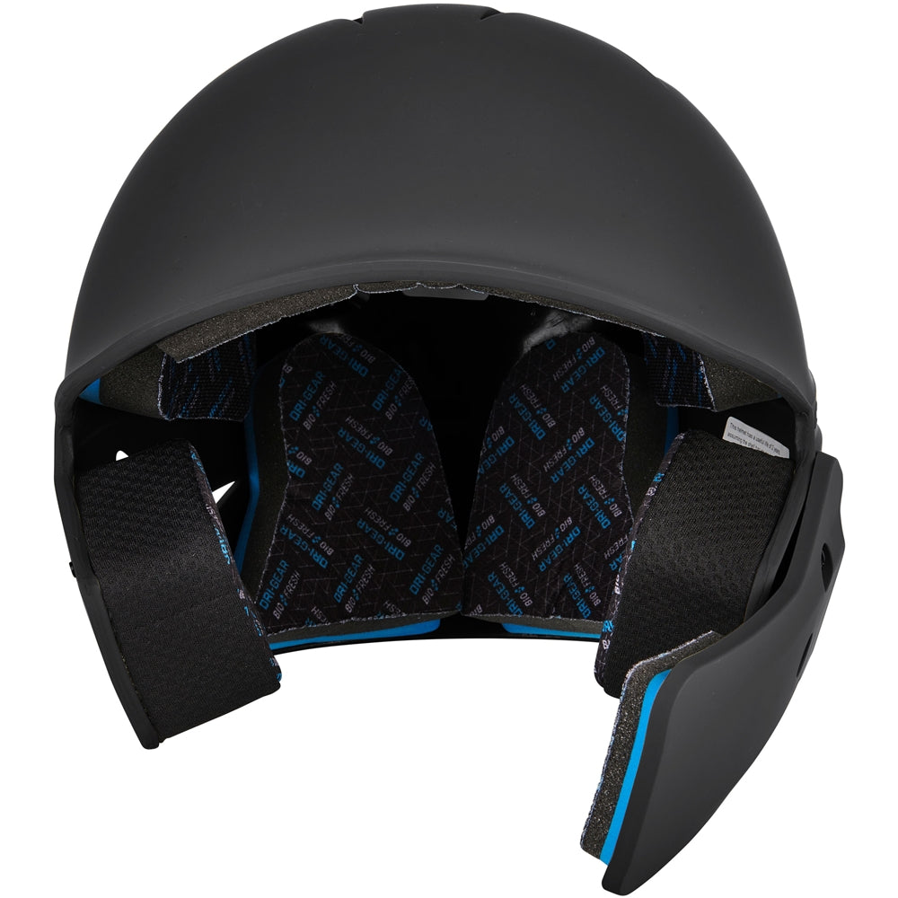 HX Gamer Plus Bsbll Helmet w/Flap - Black, Senior