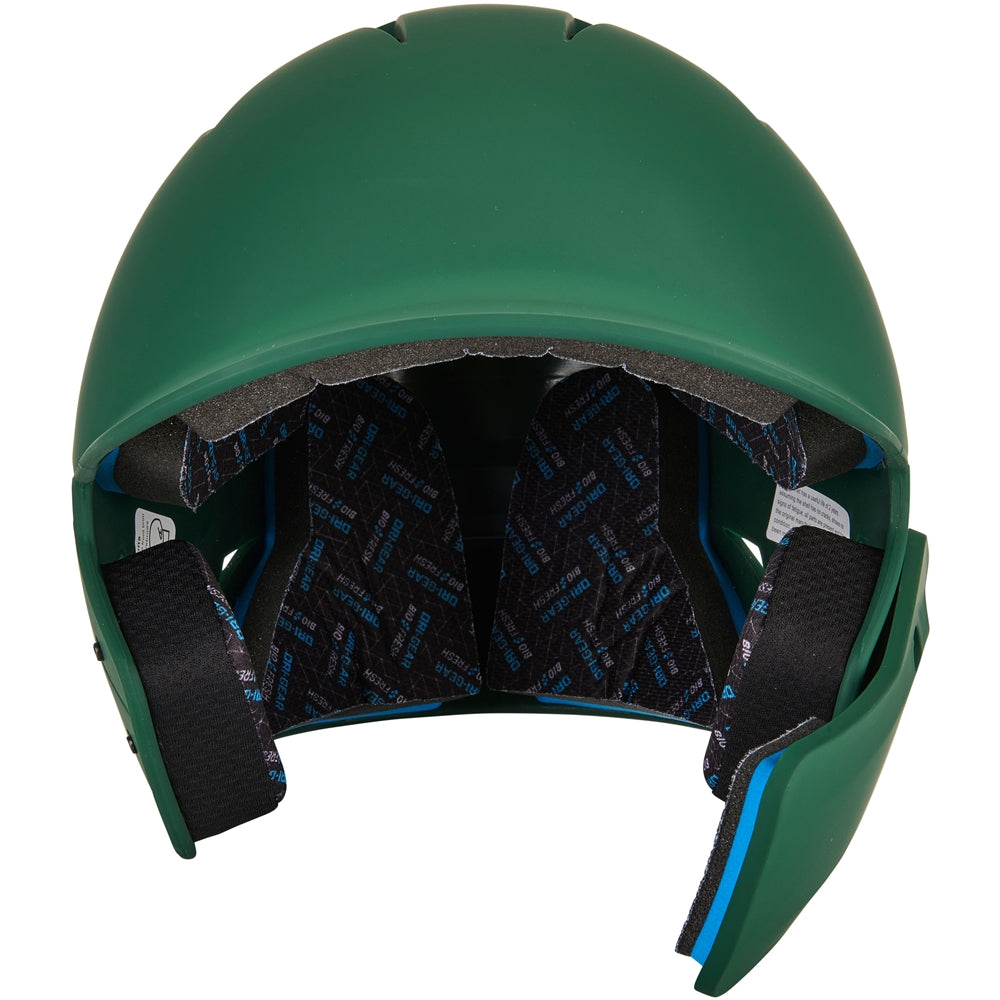 HX Gamer Plus Baseball Helmet w/ Flap - Forest Green, Senior