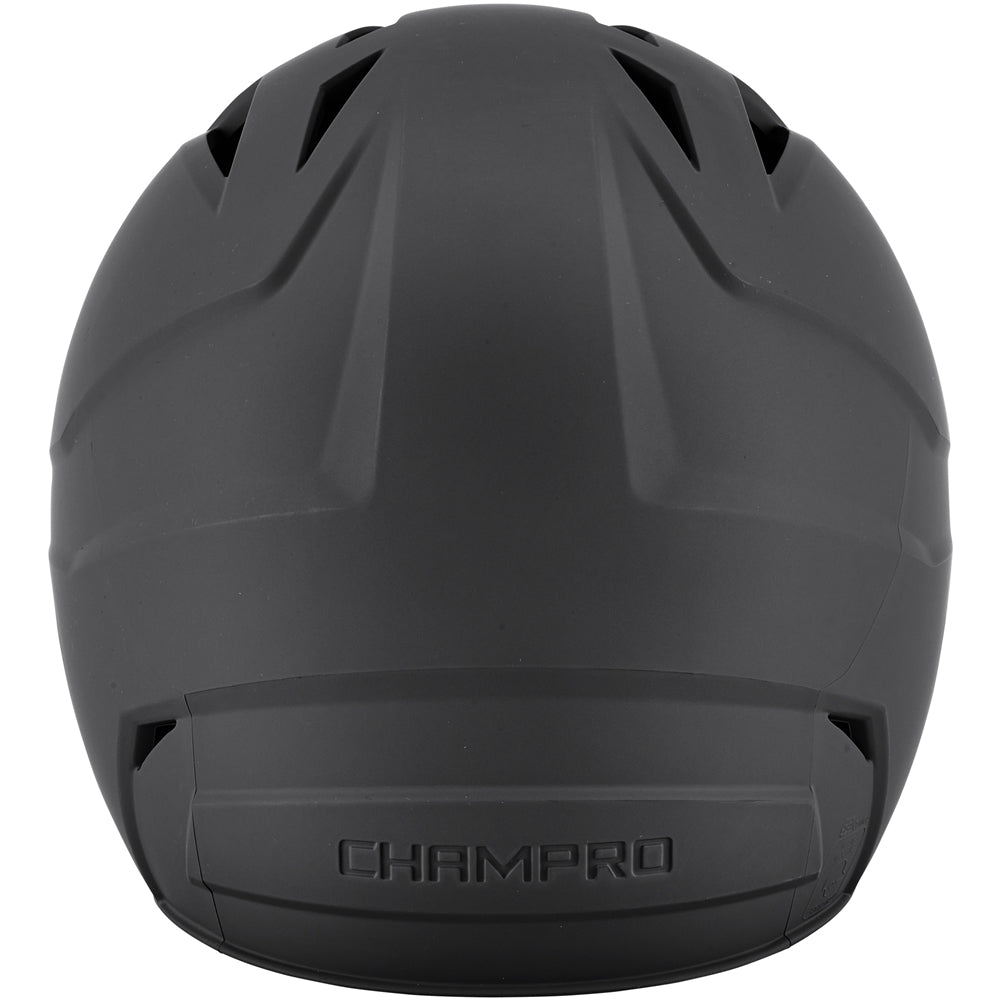 HX Gamer Plus Bsbll Helmet w/Flap - Black, Senior