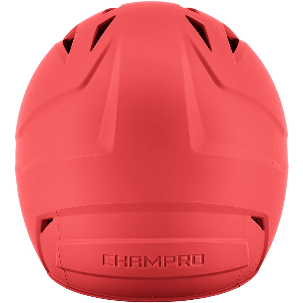 HX Gamer Plus Bsbll Helmet w/Flap - Scarlet, Junior