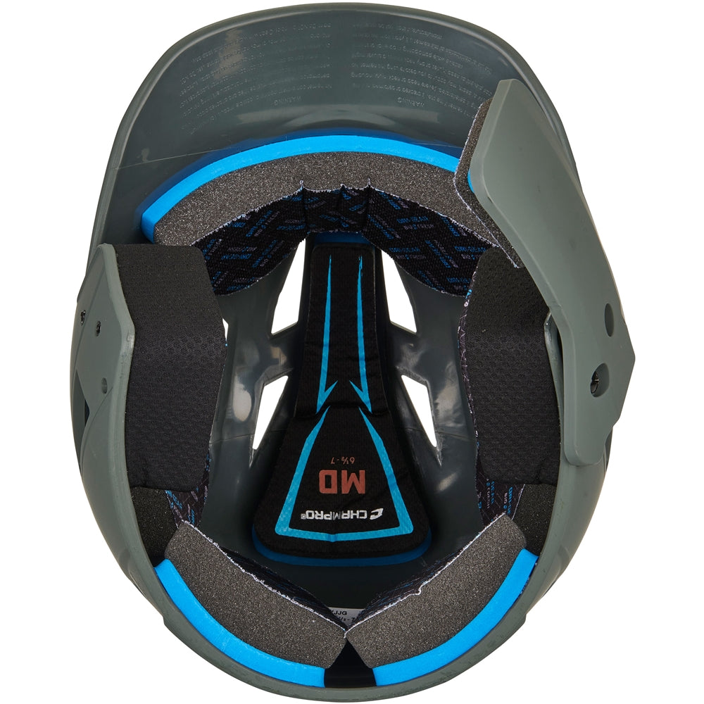 HX Gamer Plus Baseball Helmet w/ Flap - Graphite, Junior