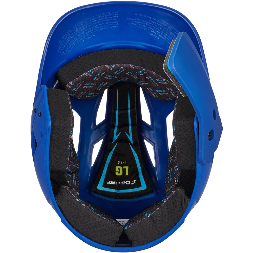 HX Gamer Plus Bsbll Helmet w/Flap - Royal, Senior