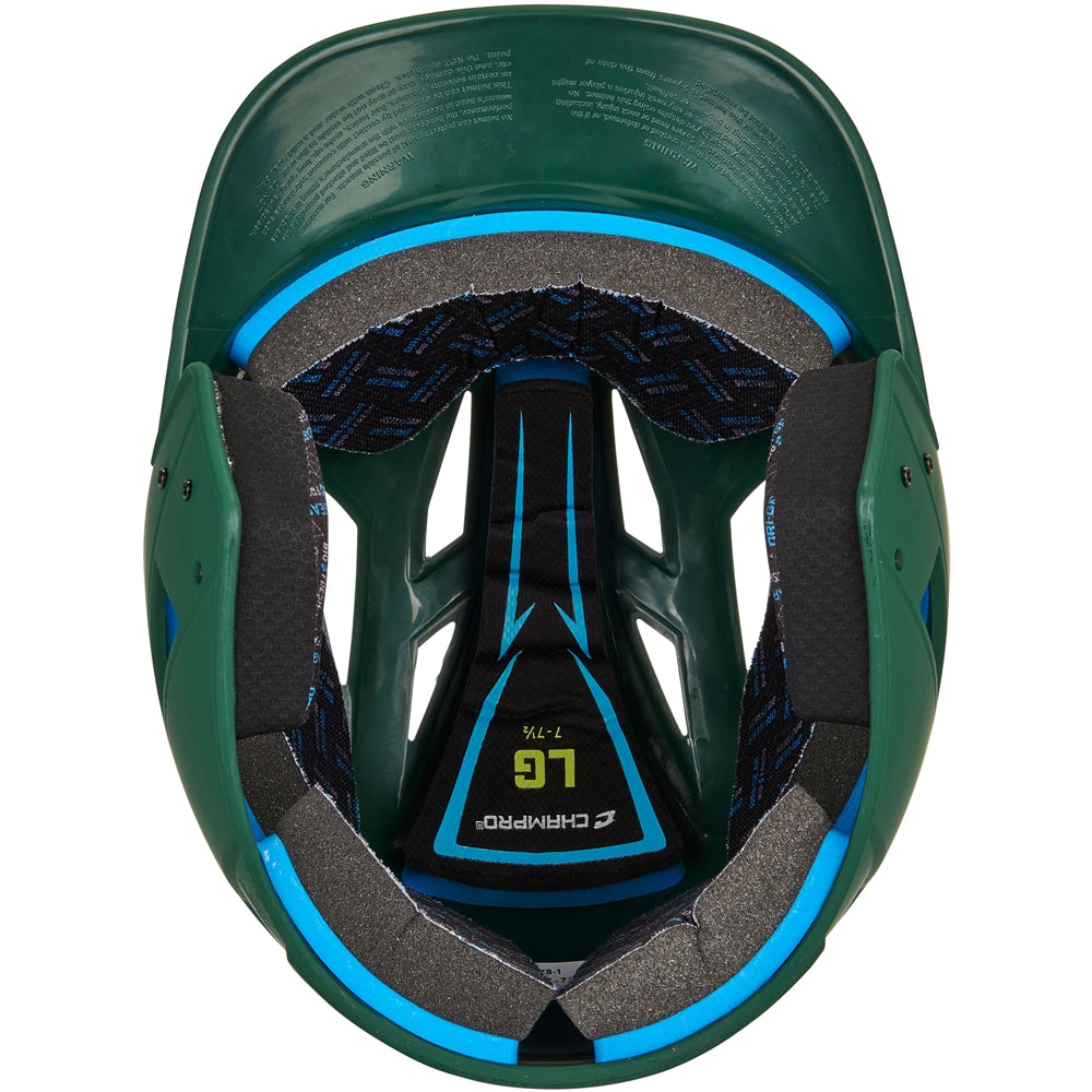 HX Gamer Baseball Helmet - Forest Green, Junior