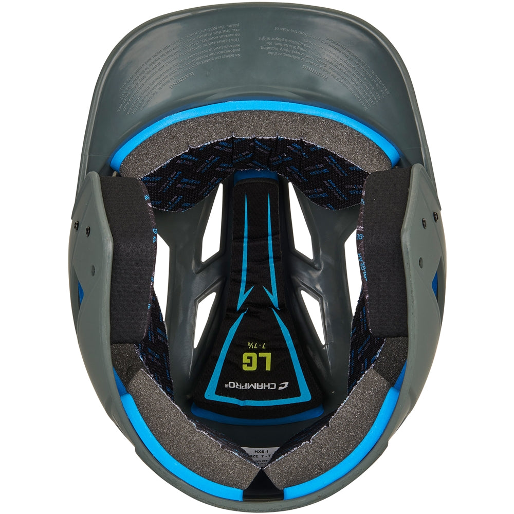 HX Gamer Baseball Helmet - Graphite, Senior