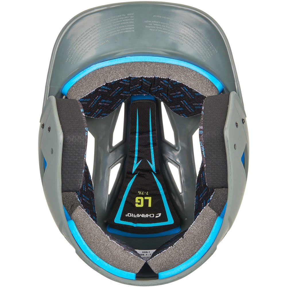 HX Gamer Baseball Helmet - Light Grey, Junior