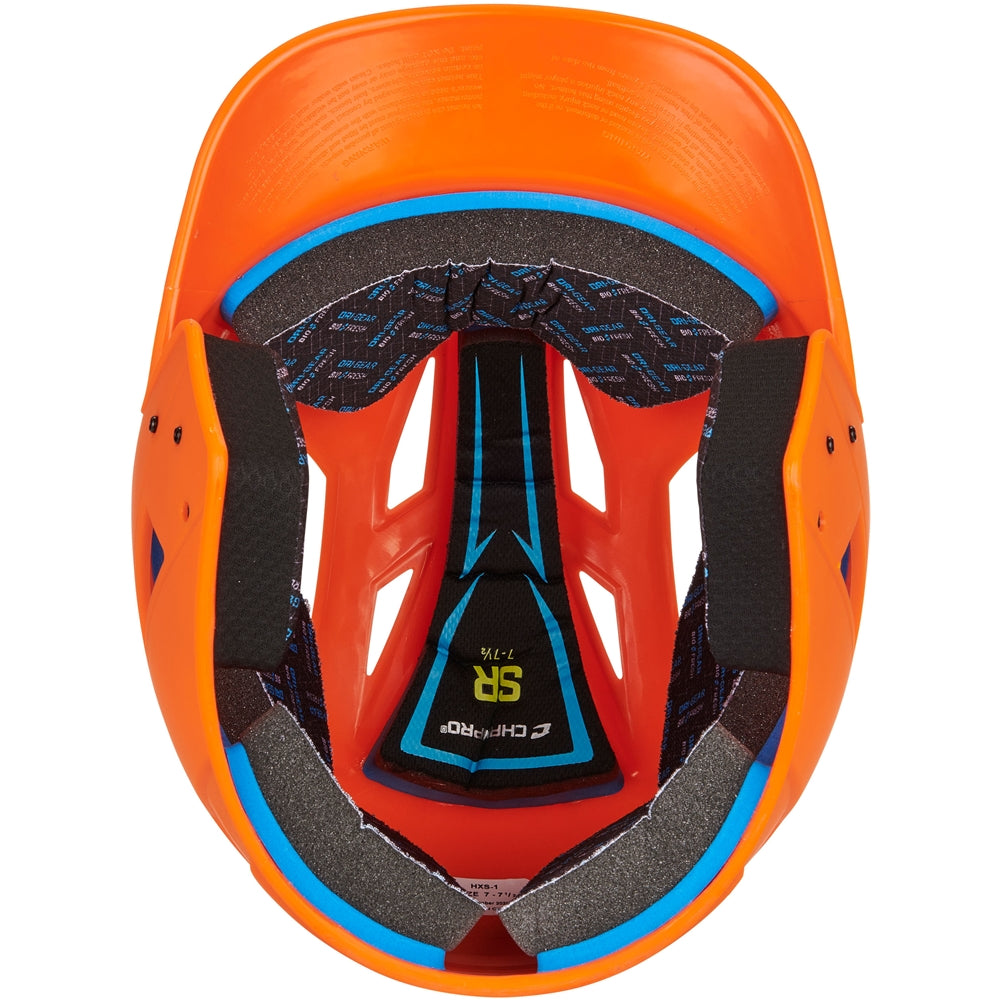 HX Gamer Baseball Helmet - Orange, Senior