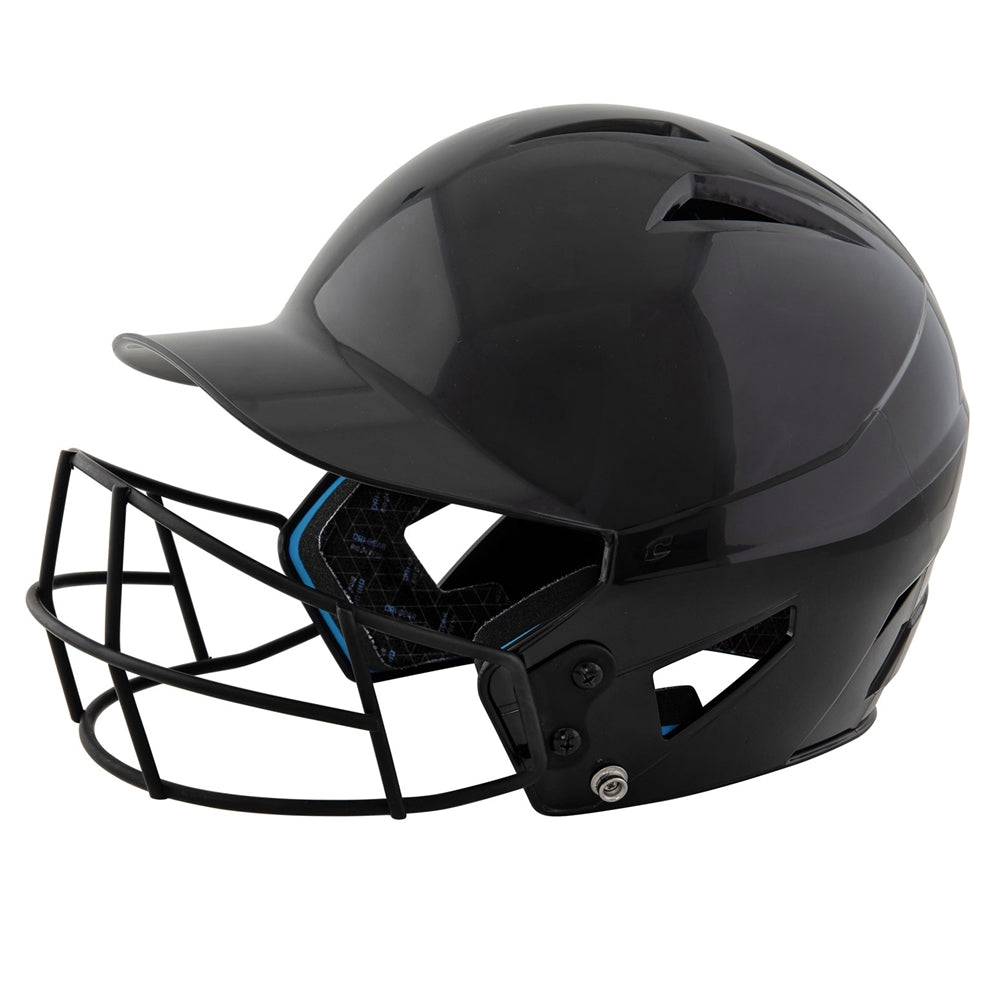 HX Rookie Baseball Helmet w/ Mask - Black, T-Ball