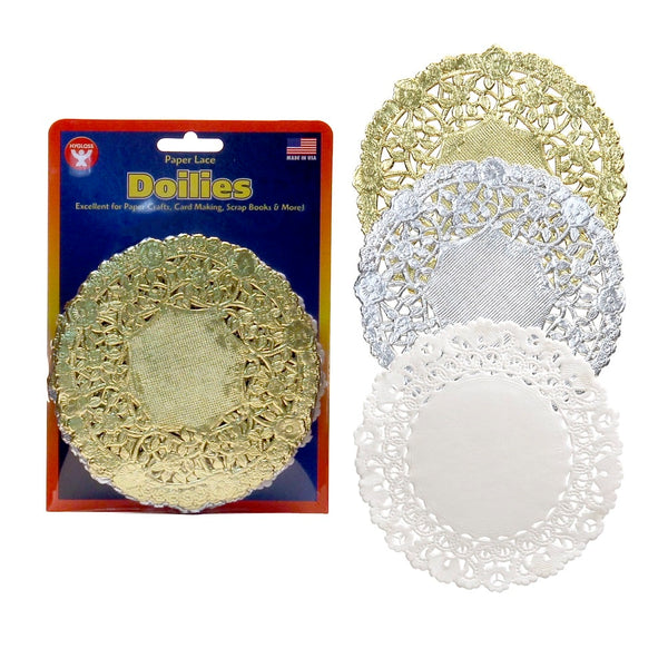Doilies - Round, 36 ct., 6" White