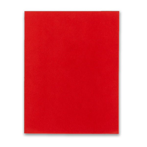 Velour Paper Self Adhesive - 5 sheets 8.5"x11", Red
